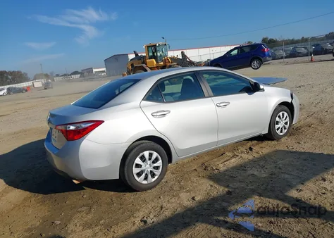 2015 Toyota Corolla L from USA, damaged, VIN 2T1BURHE5FC256750